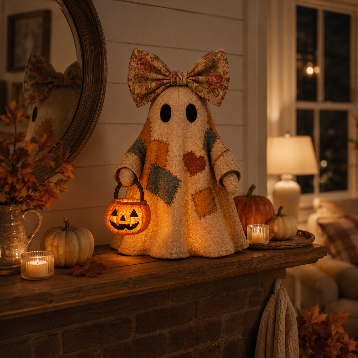 Last Day 70% OFF👻🎃Lighted Vintage Patchwork Ghost-ZDJ