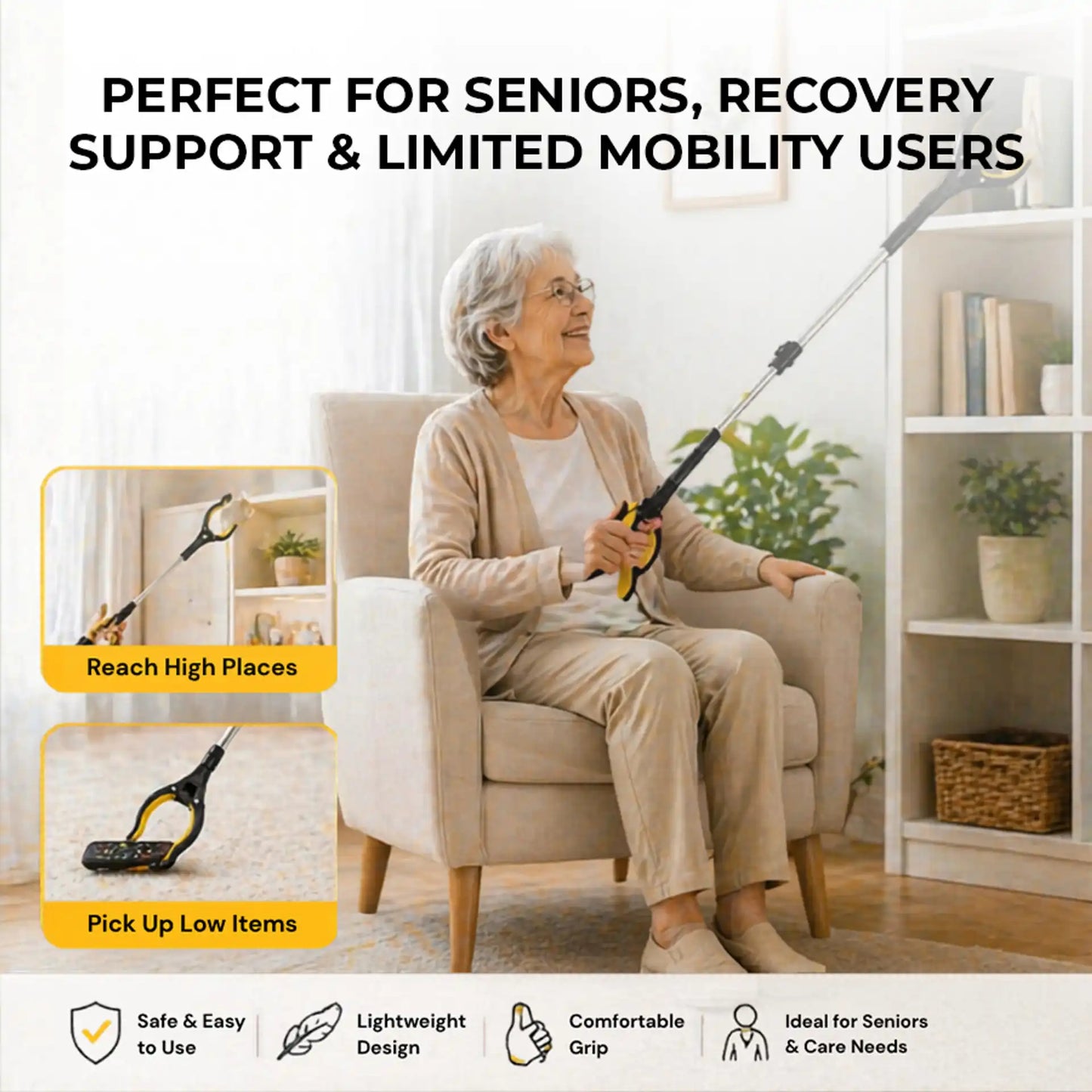 🔥Last Day 50% OFF🔥 Foldable Rotating Reacher Grabber Tool – 32'' Pickup Stick-ZDJ