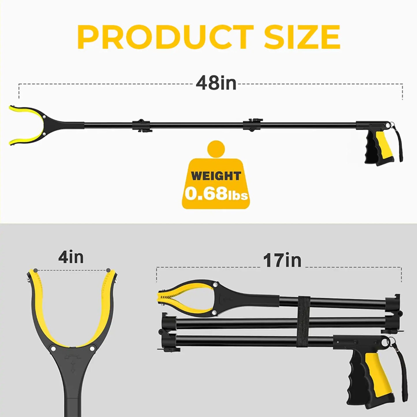 🔥Last Day 50% OFF🔥 Foldable Rotating Reacher Grabber Tool – 32'' Pickup Stick-ZDJ