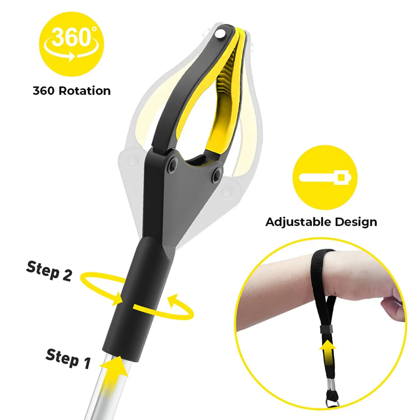🔥Last Day 50% OFF🔥 Foldable Rotating Reacher Grabber Tool – 32'' Pickup Stick-ZDJ