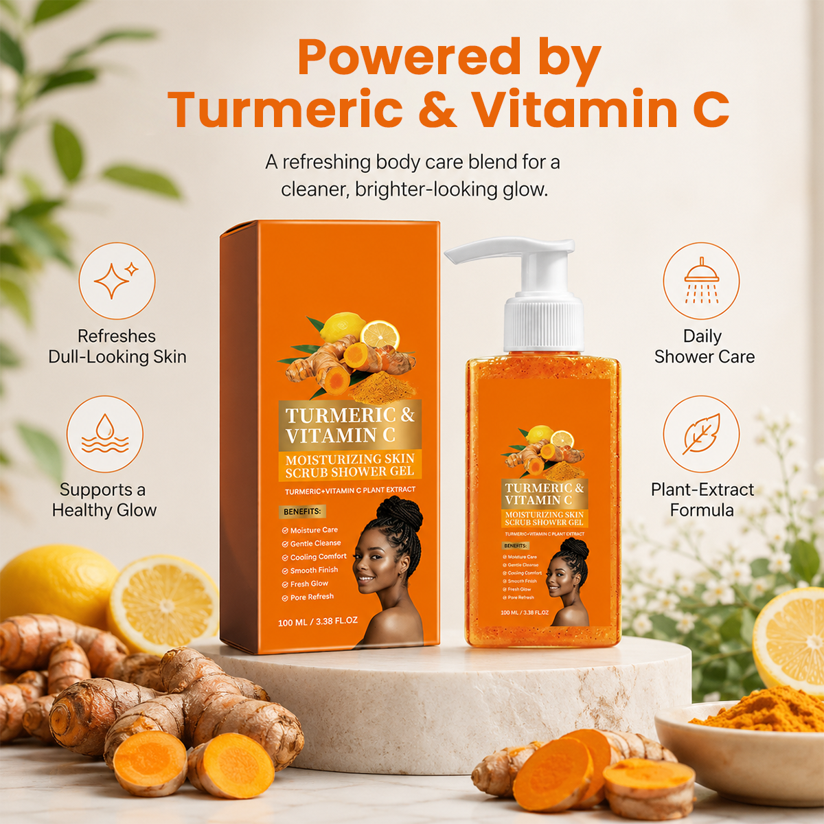 Turmeric Vitamin C Scrub Body Wash