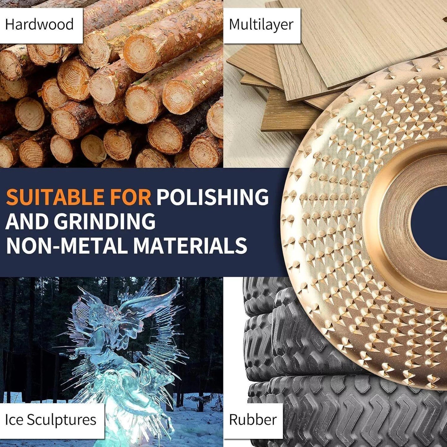 🔥 3PCS 4" Wood Carving Disc Set — The Ultimate Woodworking Game-Changer-ZDJ