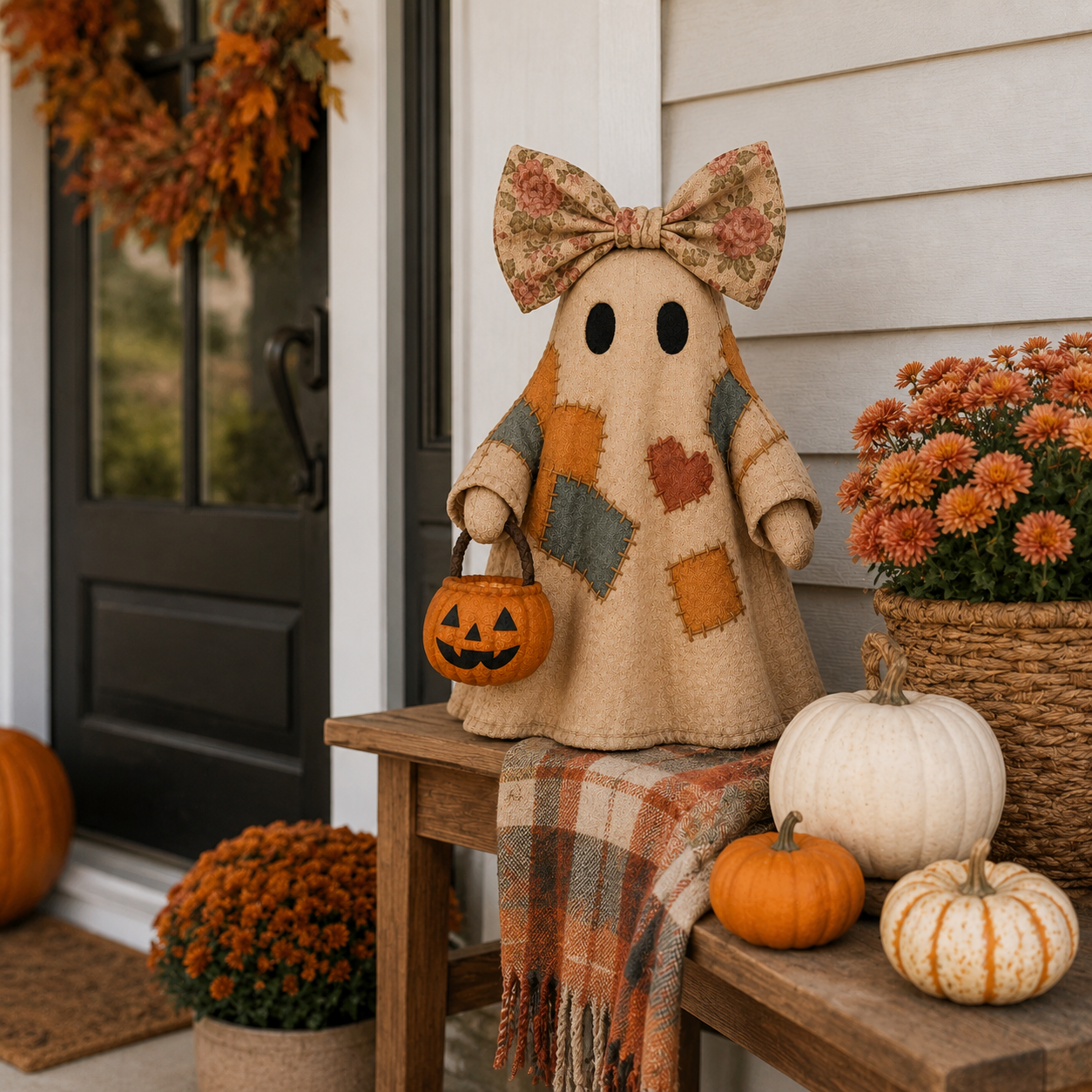 🎃👻 Cozy Spooky Vibes! LED Pumpkin Ghost Decor 🔥40% OFF-V