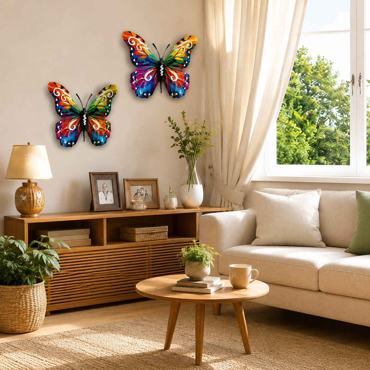 🦋Vibrant Metal Butterfly Wall Art – 4 Color Set-ZDJ