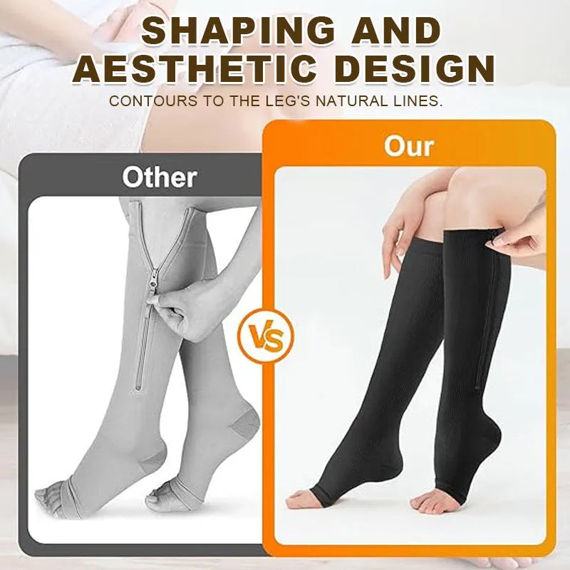 🏃‍♂️ Sports Zipper Socks – Comfort, Support & Easy On/Off -ZDJ