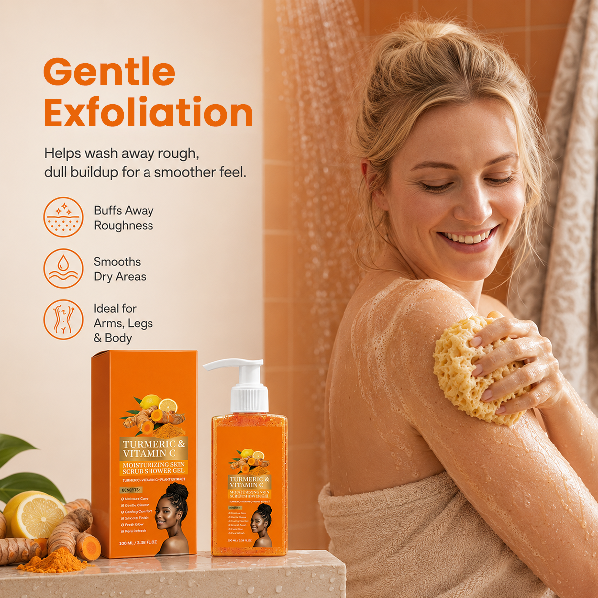 Turmeric Vitamin C Scrub Body Wash
