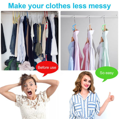 100PCS Space Saving Hanger Connector Hooks-ZDJ