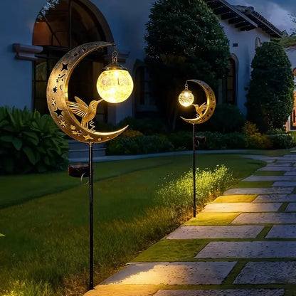 🔥Last Day 60% OFF🌙✨Hummingbird Moon Solar Garden Stake Light-CU