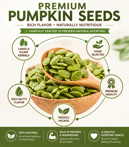 "Premium Roasted Pumpkin Seeds – Crunchy, Healthy, & Perfect for Snacking! 🎃 Limited Time Offer!"-ZDJ