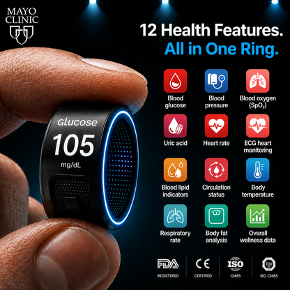 🎉 83% OFF Launch Offer🔥Verityna™ G1 Non-Invasive Smart Ring（Mayo Clinic Recommended）-V