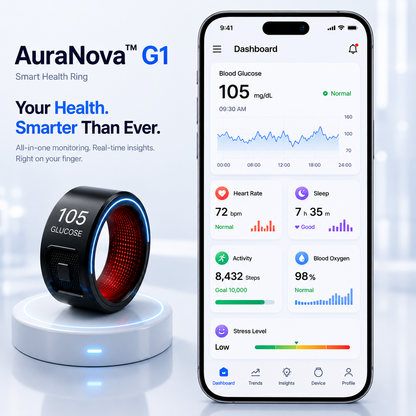 🎉 83% OFF Launch Offer🔥Verityna™ G1 Non-Invasive Smart Ring（Mayo Clinic Recommended）-V