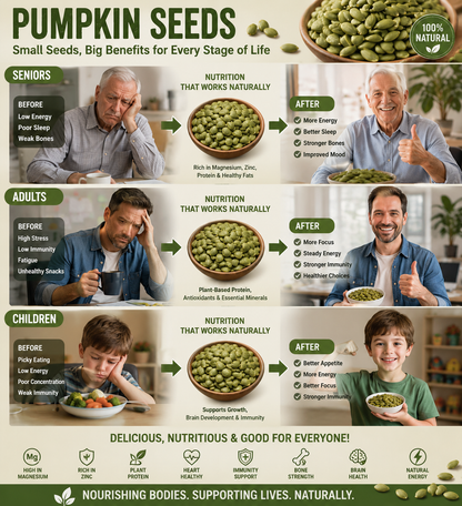 "Premium Roasted Pumpkin Seeds – Crunchy, Healthy, & Perfect for Snacking! 🎃 Limited Time Offer!"-ZDJ