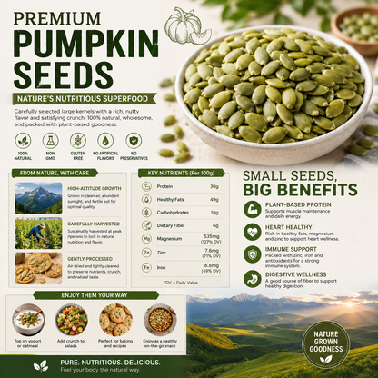 "Premium Roasted Pumpkin Seeds – Crunchy, Healthy, & Perfect for Snacking! 🎃 Limited Time Offer!"-ZDJ