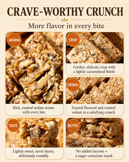 😋Flaxseed Walnut Crisps- 🍃Take good care of your cardiovascular health-CU