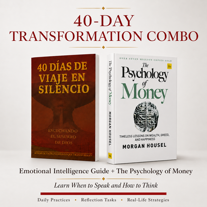 Paquete de crecimiento personal de 40 días: Desarrolla fortaleza emocional, una comunicación más inteligente y una mentalidad financiera más saludable.-V