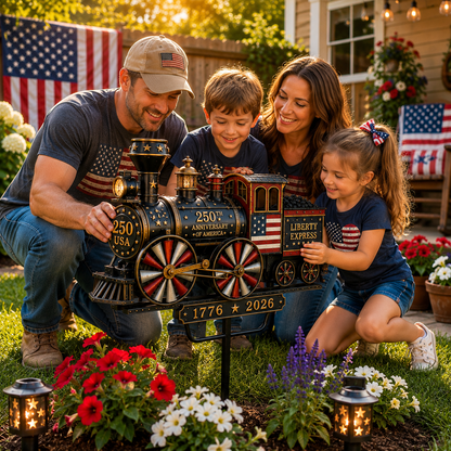 🔥Limited time 55% OFF🔥🚂USA 250 “Liberty Express” Train Garden Wind Spinner -✈️-CU