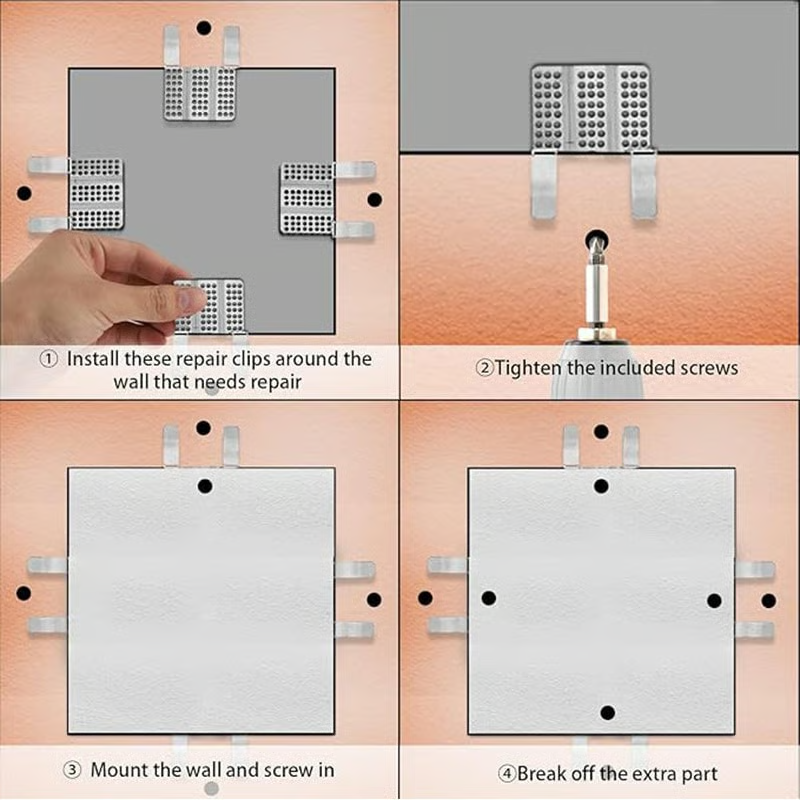 🔥 FLASH SALE: 50% OFF! ⚙️Drywall Fasteners for Damaged Wall Repair-ZDJ