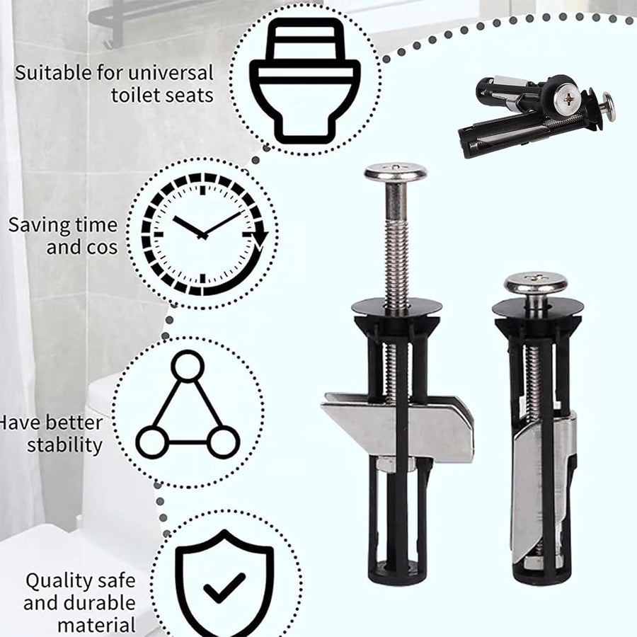 🔥Last Day 50% OFF🔥Heavy Duty Toilet Seat Fastener Bolt Kit (A Set of 2 Pcs)-ZDJ
