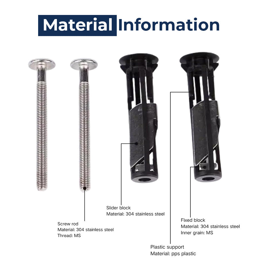 🔥Last Day 50% OFF🔥Heavy Duty Toilet Seat Fastener Bolt Kit (A Set of 2 Pcs)-ZDJ