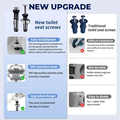 🔥Last Day 50% OFF🔥Heavy Duty Toilet Seat Fastener Bolt Kit (A Set of 2 Pcs)-ZDJ