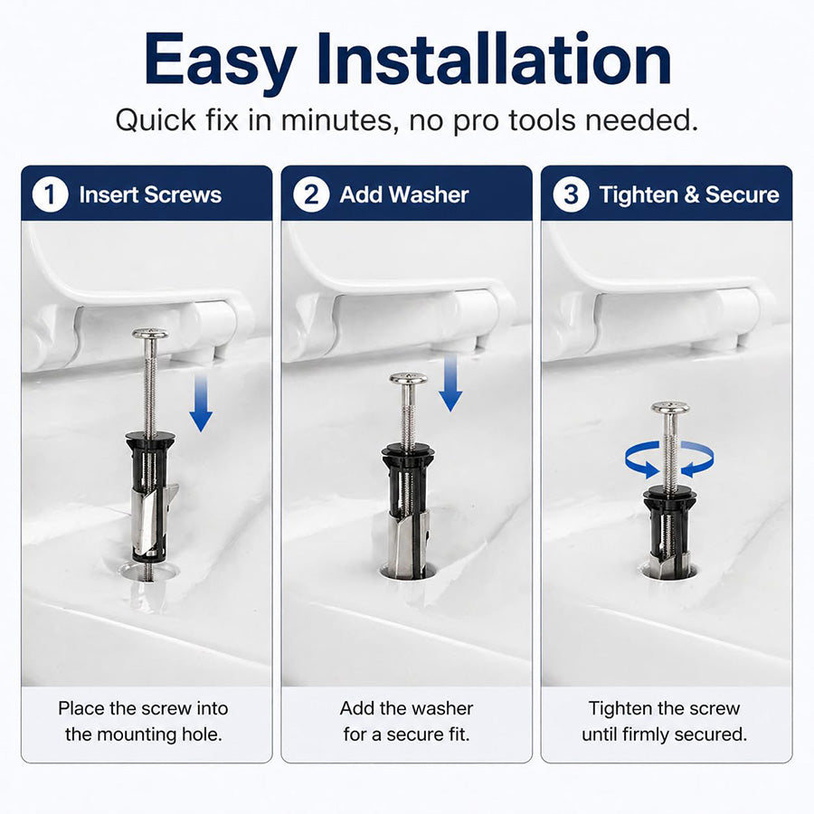 🔥Last Day 50% OFF🔥Heavy Duty Toilet Seat Fastener Bolt Kit (A Set of 2 Pcs)-ZDJ