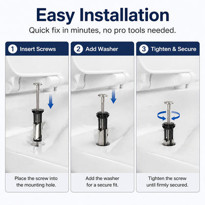 🔥Last Day 50% OFF🔥Heavy Duty Toilet Seat Fastener Bolt Kit (A Set of 2 Pcs)-ZDJ