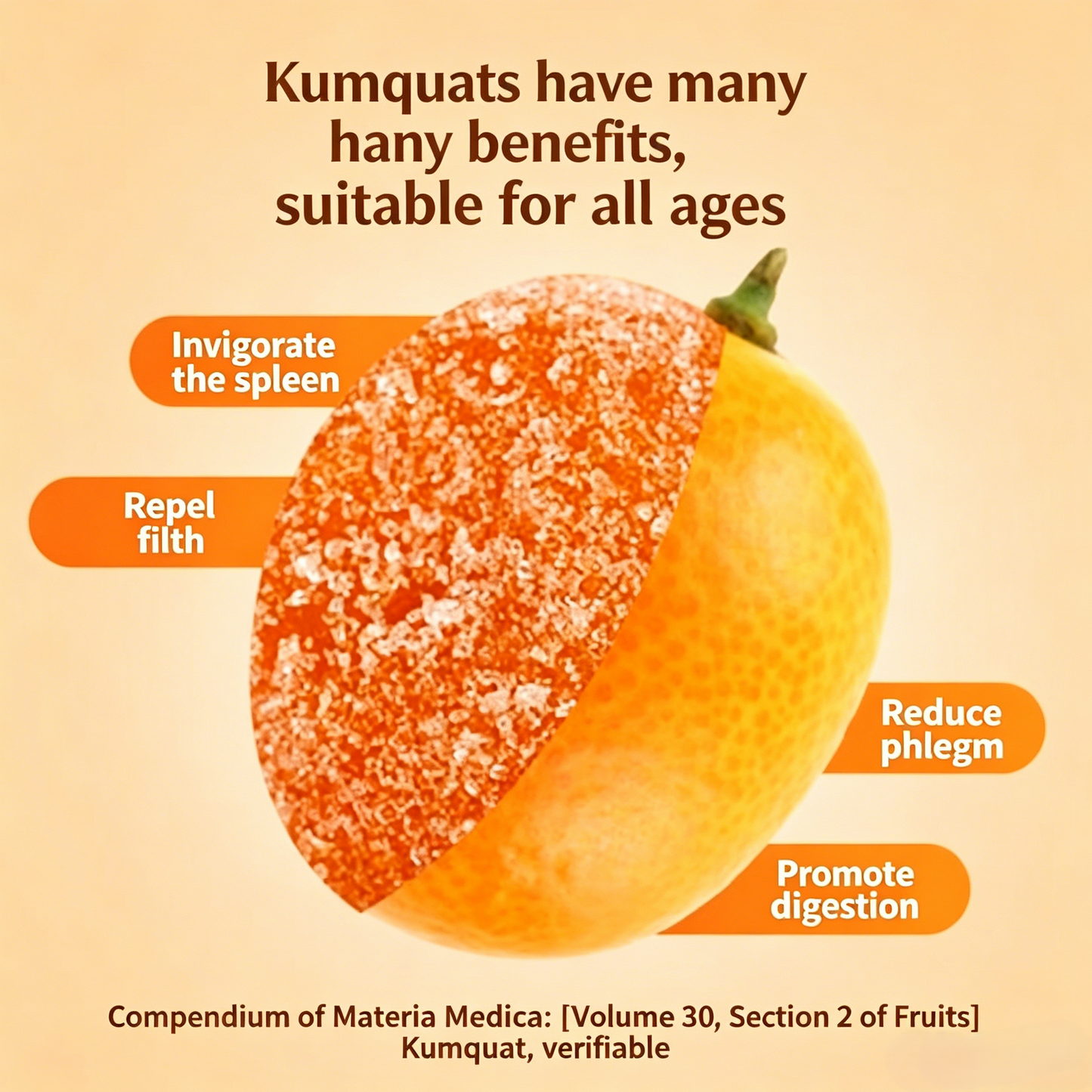 😋Licorice Kumquat- 🍃Natural Healthy Green Snack-CU