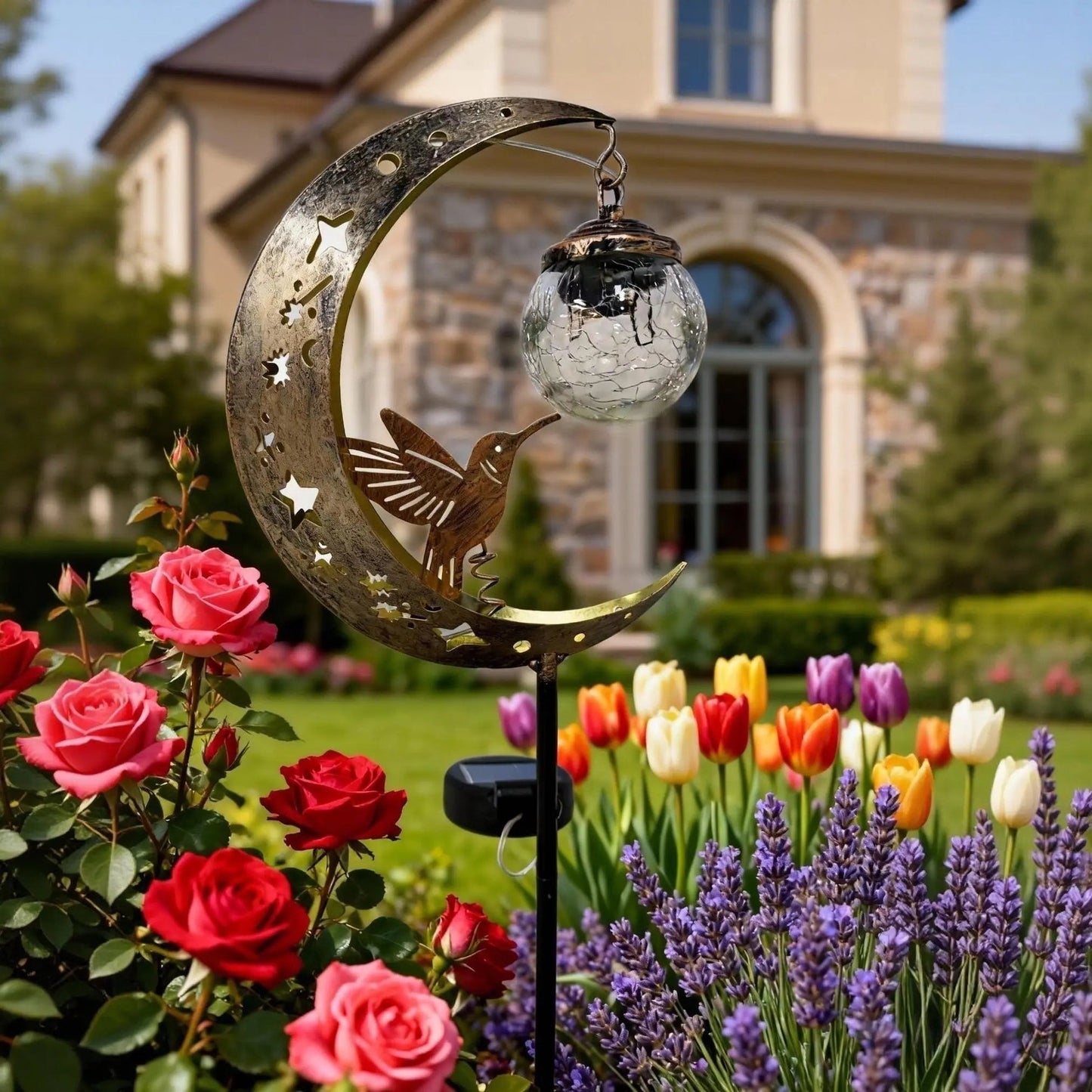 🔥Last Day 60% OFF🌙✨Hummingbird Moon Solar Garden Stake Light-CU