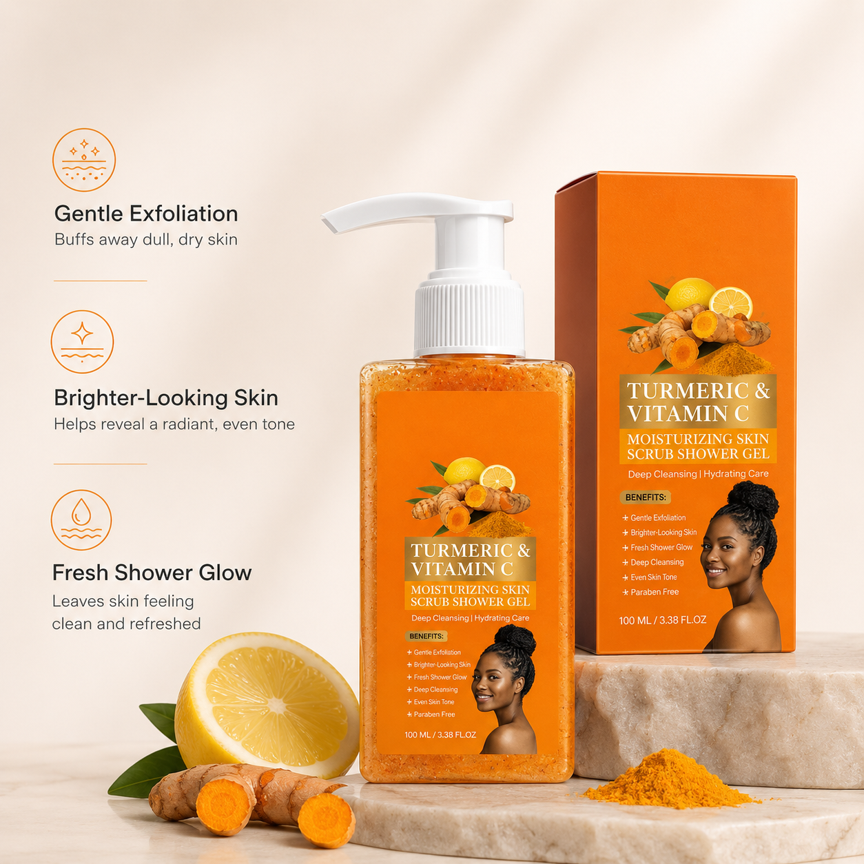 Turmeric Vitamin C Scrub Body Wash