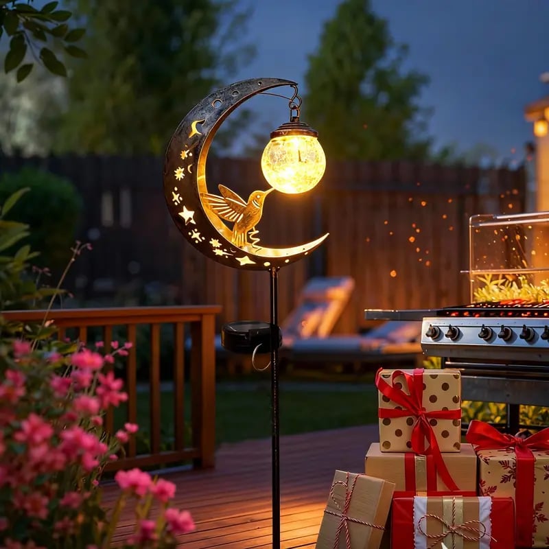 🔥Last Day 60% OFF🌙✨Hummingbird Moon Solar Garden Stake Light-CU