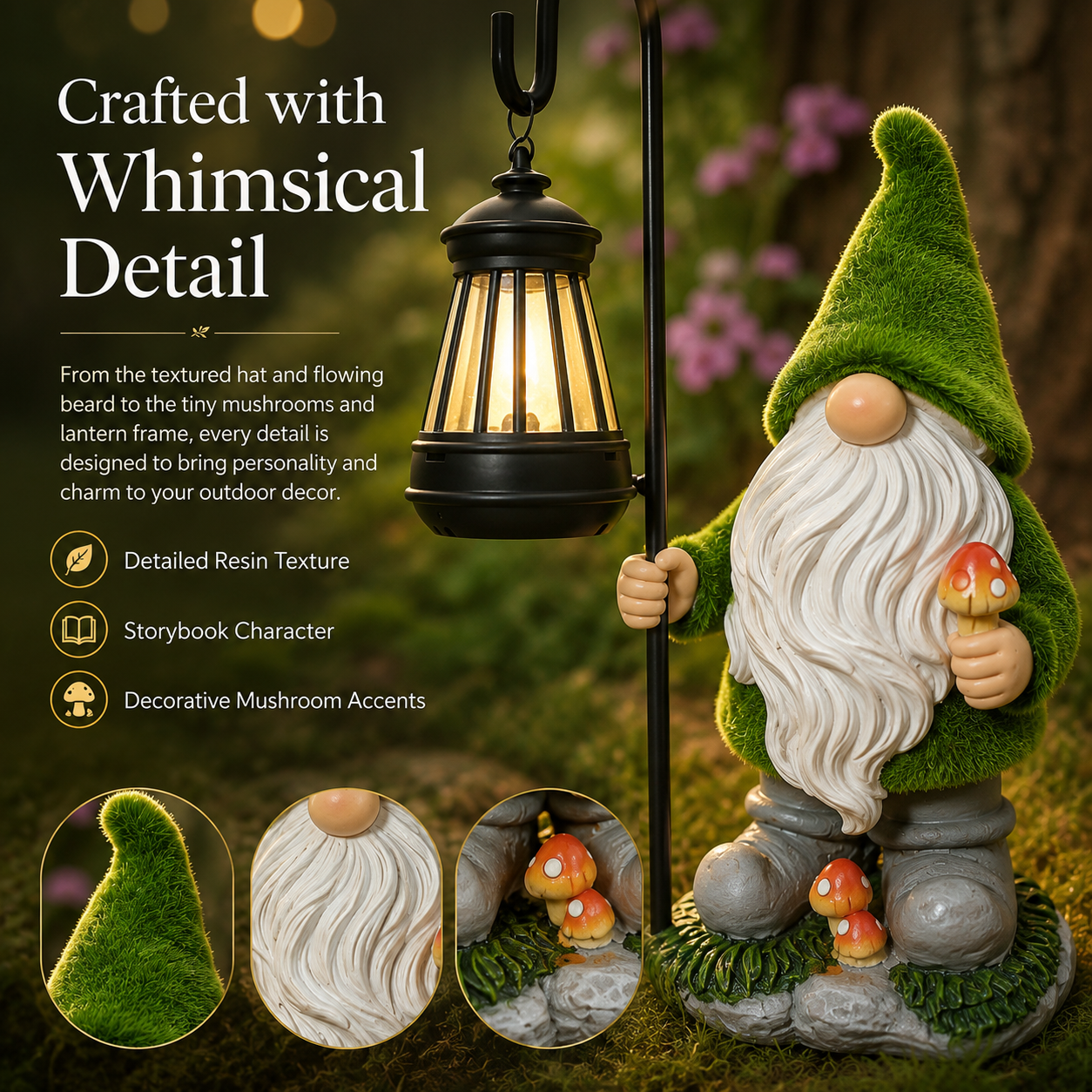 Garden Gnomes Outdoor with ☀️LED Solar Light-ZDJ