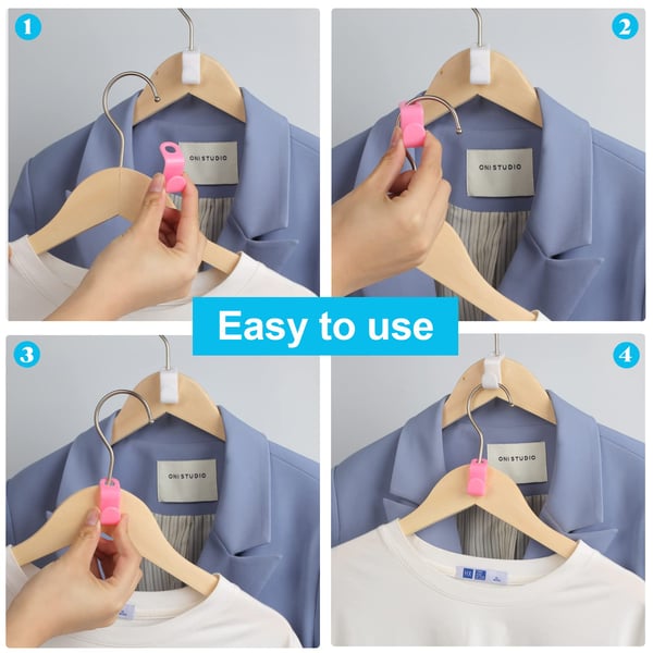 100PCS Space Saving Hanger Connector Hooks-ZDJ