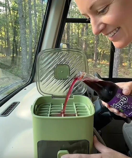 48-Cube Double Layer Portable Countertop Ice Maker
