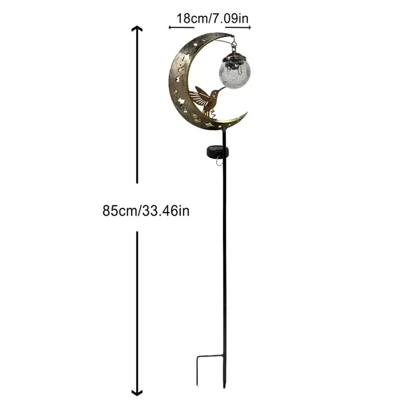 🔥Last Day 60% OFF🌙✨Hummingbird Moon Solar Garden Stake Light-CU
