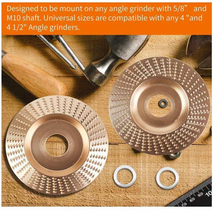 🔥 3PCS 4" Wood Carving Disc Set — The Ultimate Woodworking Game-Changer-ZDJ