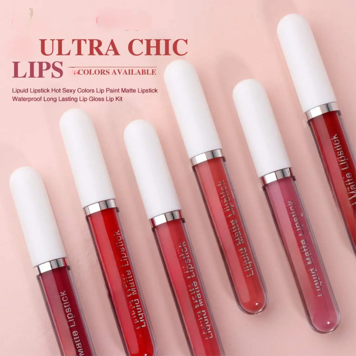 2026 Hot 49% OFF💖10Pcs Liquid Matte Matt Lipstick Set, Long Lasting Lipstick 24 hour Waterproof Lip Gloss-WL