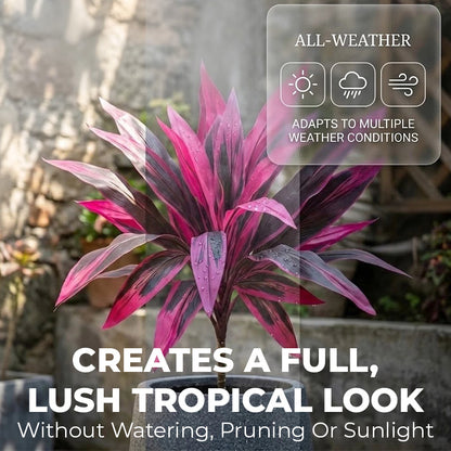 🔥Last Day 50% OFF🔥2Pcs Artificial Boston Fern & Dragon's Blood Tree Plants-WL