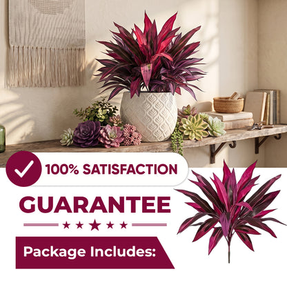 🔥Last Day 50% OFF🔥2Pcs Artificial Boston Fern & Dragon's Blood Tree Plants-WL
