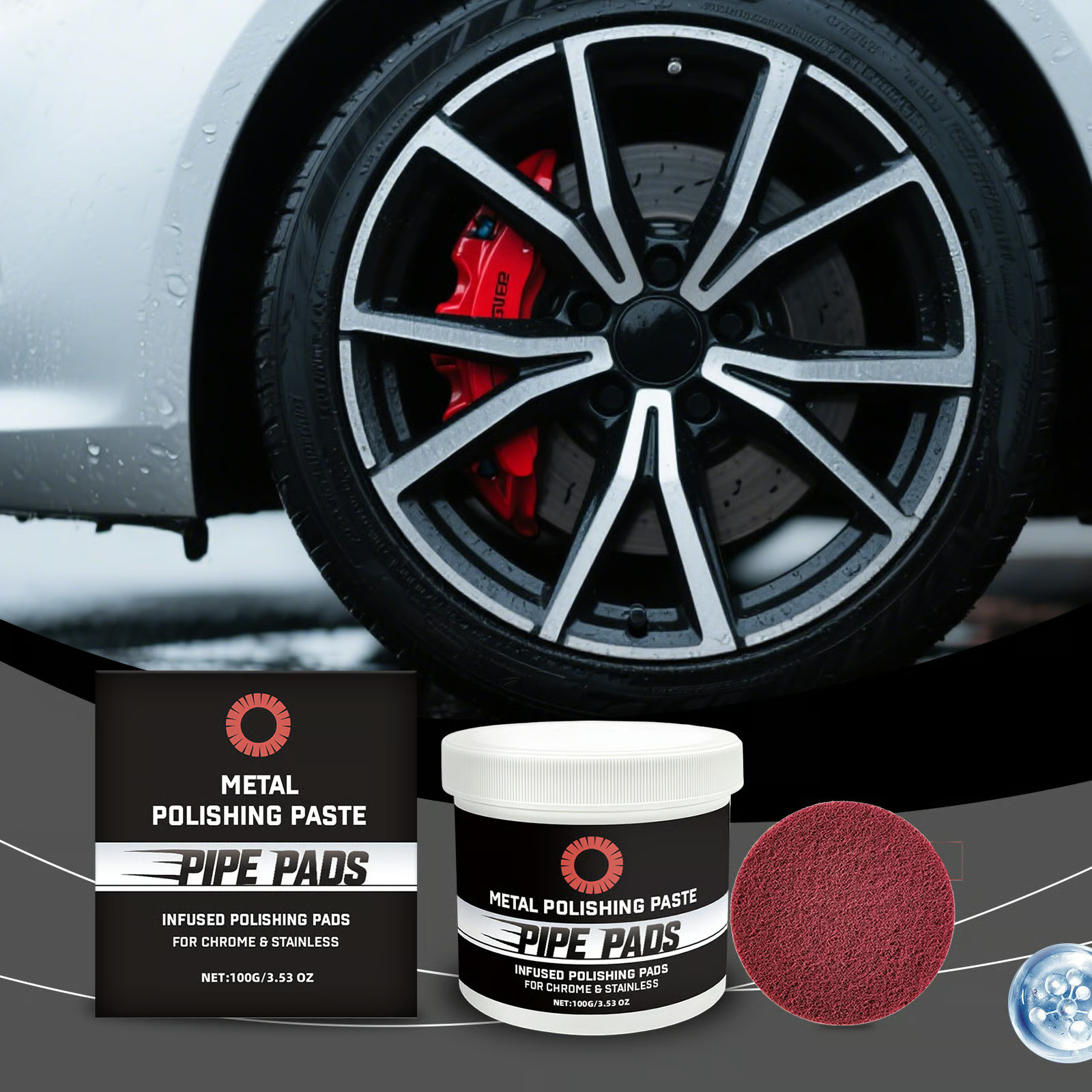 Pipe Dream Polishing Pads for chrome and stainless steel