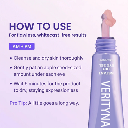 SPECIAL LAUNCH PRICE | Verityna™ Instant Lift Eye Gel | For Puffiness & Bags, Wrinkles, Fine Lines and Dark Circles-WL