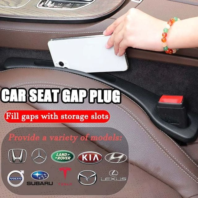 🔥 50% OFF 🚗 Car Seat Gap Plug with Storage Slot (Custom Logo)-WL