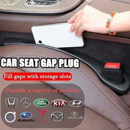 🔥 50% OFF 🚗 Car Seat Gap Plug with Storage Slot (Custom Logo)-WL