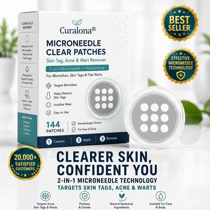 2-in-1 Microneedle and Hydrocolloid Patch